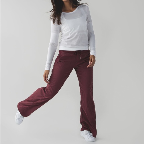 lululemon athletica Pants - Lululemon Studio Pants - Wine Berry